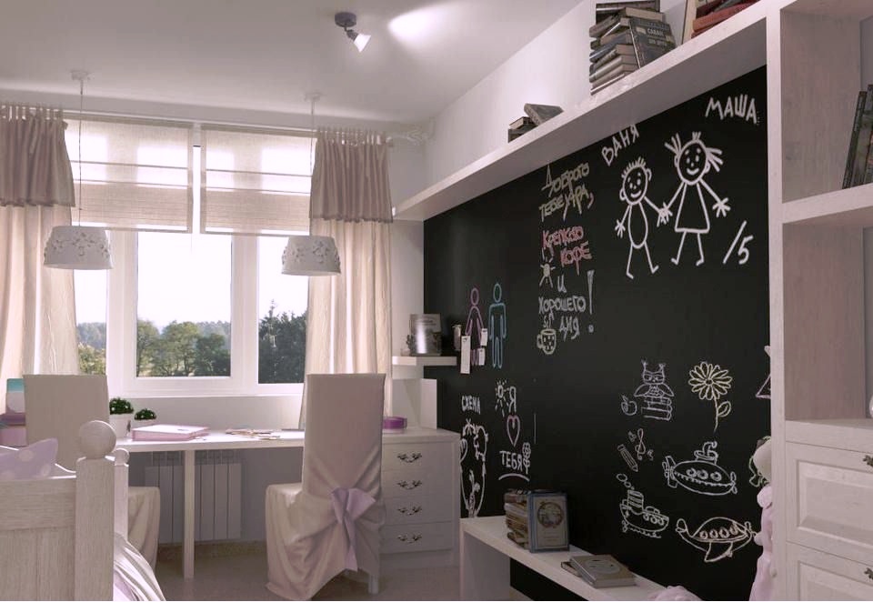 Меловые обои: все преимущества и 7 оригинальных решений для интерьера с использованием меловых обоев