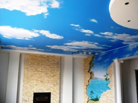 фотообои на потолок