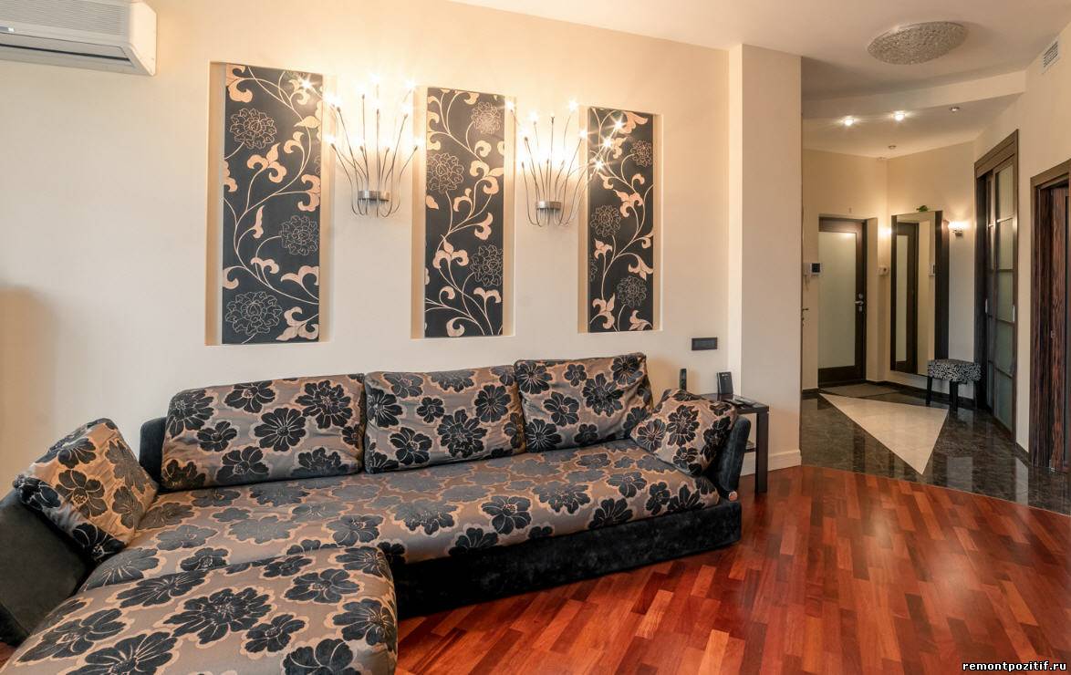 применение остатков обоев